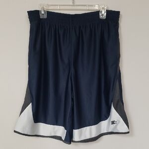 Starter Basketball Shorts Mens M Reversible Navy To Gray Baggy Vtg